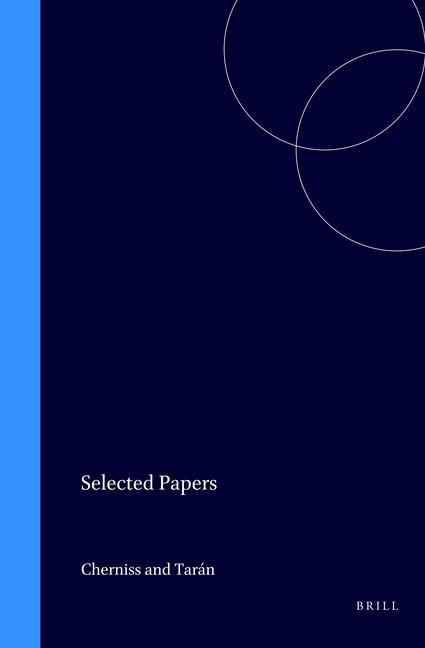 Book Selected Papers Cherniss