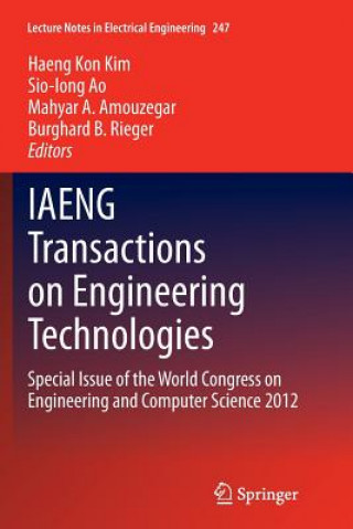 Könyv IAENG Transactions on Engineering Technologies Mahyar A. Amouzegar
