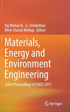 Carte Materials, Energy and Environment Engineering Raj Mohan B.