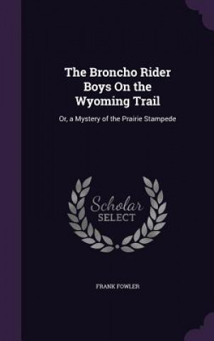 Kniha THE BRONCHO RIDER BOYS ON THE WYOMING TR FRANK FOWLER