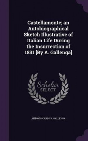 Kniha CASTELLAMONTE; AN AUTOBIOGRAPHICAL SKETC ANTONIO CA GALLENGA