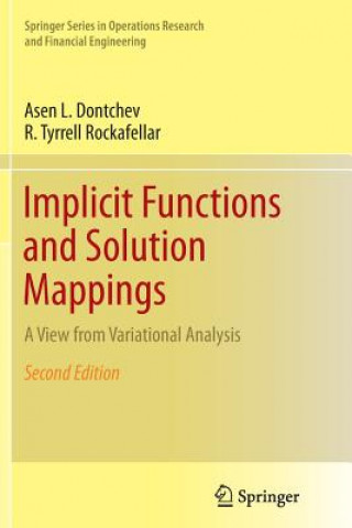 Könyv Implicit Functions and Solution Mappings Asen L. Dontchev