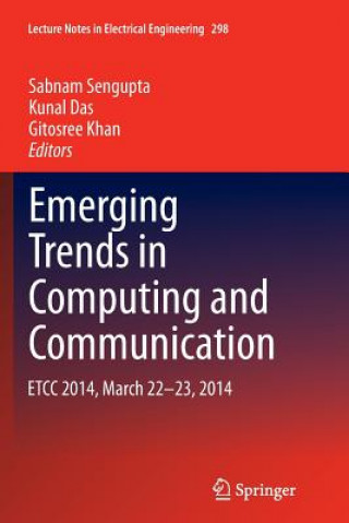 Kniha Emerging Trends in Computing and Communication Kunal Das