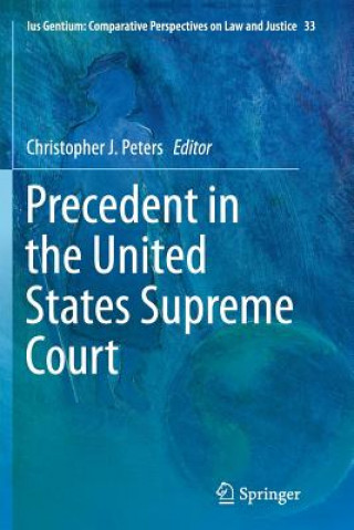Könyv Precedent in the United States Supreme Court Christopher J. Peters