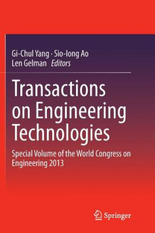 Könyv Transactions on Engineering Technologies Sio-Iong Ao