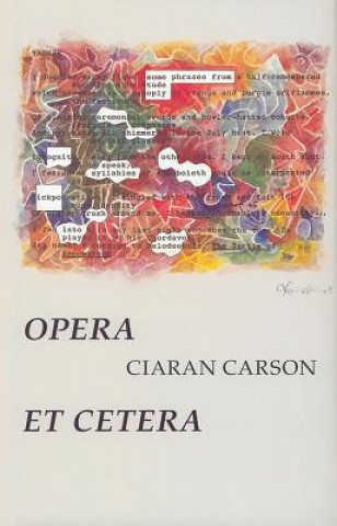 Libro Opera Et Cetera Ciaran Carson