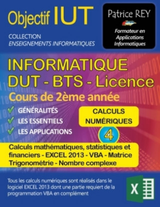 Könyv dut informatique - calculs numeriques (tome 4) Patrice Rey