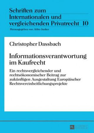 Buch Informationsverantwortung Im Kaufrecht Christopher Dassbach