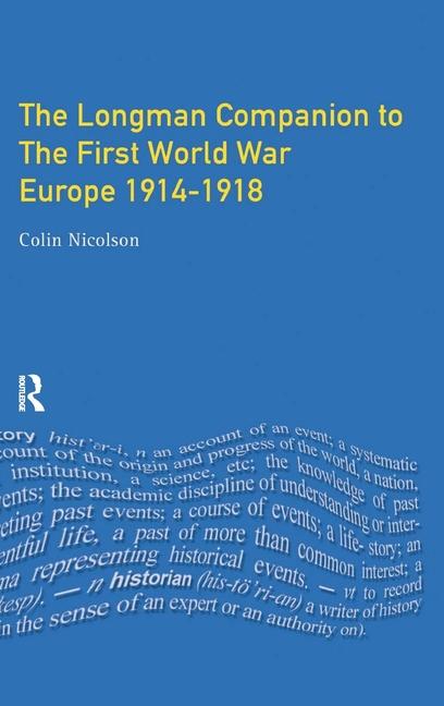 Knjiga Longman Companion to the First World War NICOLSON