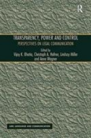 Knjiga Transparency, Power, and Control HAFNER