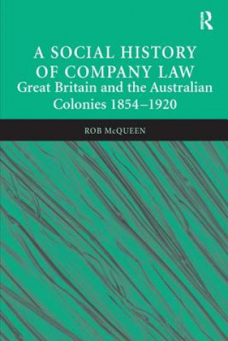 Kniha Social History of Company Law MCQUEEN