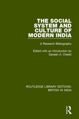 Könyv Social System and Culture of Modern India CHEKKI