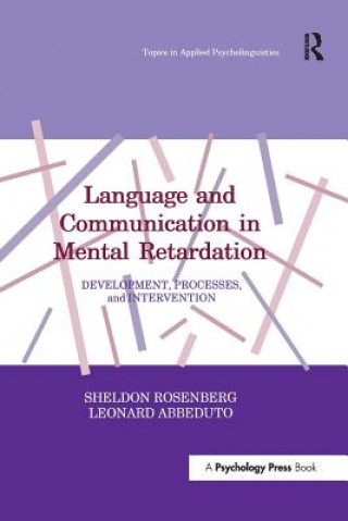 Libro Language and Communication in Mental Retardation ROSENBERG