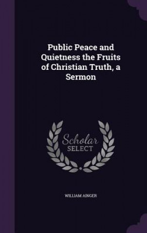 Kniha PUBLIC PEACE AND QUIETNESS THE FRUITS OF WILLIAM AINGER