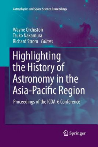 Carte Highlighting the History of Astronomy in the Asia-Pacific Region Wayne Orchiston