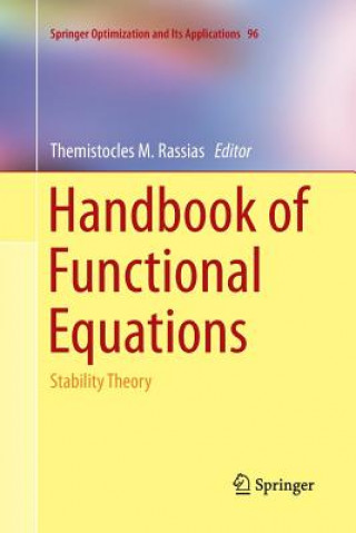 Könyv Handbook of Functional Equations Themistocles M. Rassias