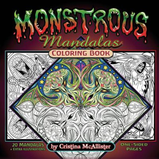 Kniha Monstrous Mandalas Coloring Book 
