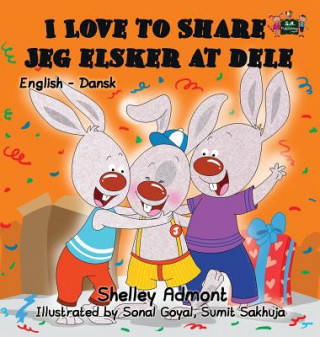 Kniha I Love to Share Jeg elsker at dele Shelley Admont