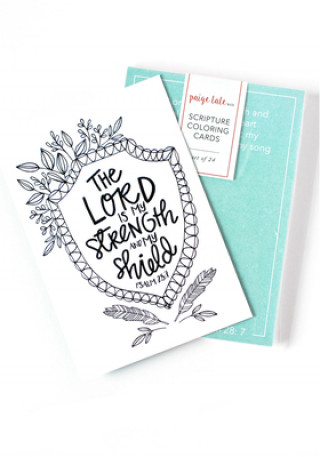 Tiskovina Scripture Coloring Cards: Color, Share, and Inspire Paige Tate Select