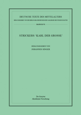 Książka Strickers Karl der Große Johannes Singer