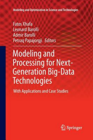 Könyv Modeling and Processing for Next-Generation Big-Data Technologies Admir Barolli