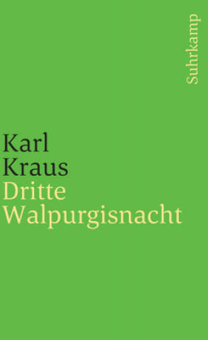 Kniha Dritte Walpurgisnacht Karl Kraus
