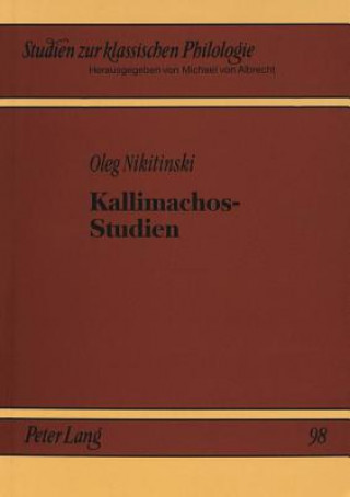 Book Kallimachos-Studien Oleg Nikitinski