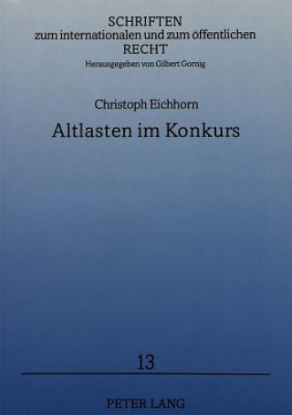 Carte Altlasten im Konkurs Christoph Eichhorn