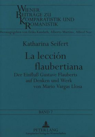 Kniha La leccion flaubertiana Katharina Seifert