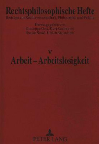 Boek Arbeit - Arbeitslosigkeit Giuseppe Orsi