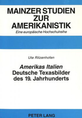 Kniha Â«Amerikas ItalienÂ» Ute Ritzenhofen