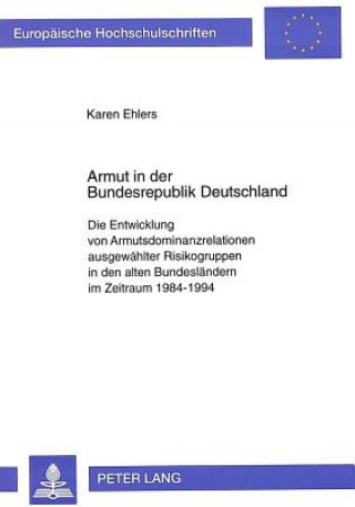 Książka Armut in der Bundesrepublik Deutschland Karen Ehlers