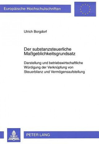 Book Der substanzsteuerliche Mageblichkeitsgrundsatz Ulrich Borgdorf