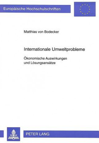 Book Internationale Umweltprobleme Matthias von Bodecker