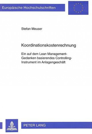 Książka Koordinationskostenrechnung Stefan Meuser