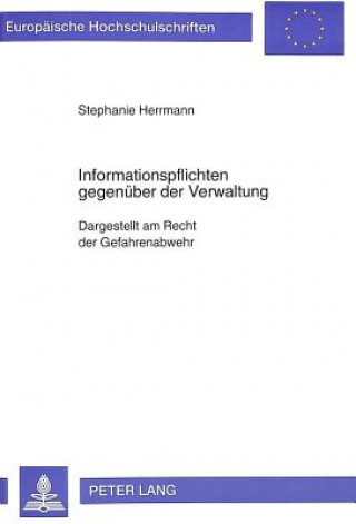 Knjiga Informationspflichten gegenueber der Verwaltung Stephanie Herrmann