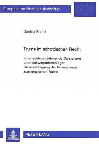 Könyv Trusts im schottischen Recht Daniela Krantz