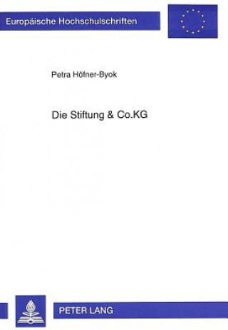 Kniha Die Stiftung & Co.KG Petra Höfner-Byok
