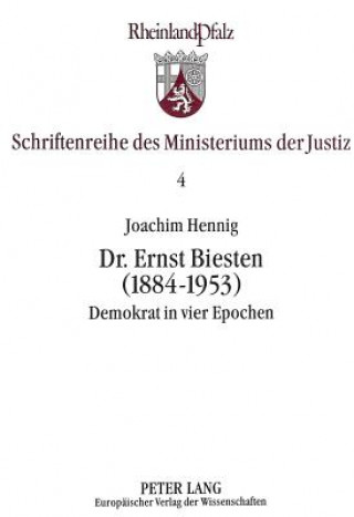 Book Dr. Ernst Biesten (1884-1953) Joachim Hennig