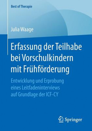 Könyv Erfassung Der Teilhabe Bei Vorschulkindern Mit Fruhfoerderung Julia Waage