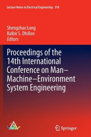 Carte Proceedings of the 14th International Conference on Man-Machine-Environment System Engineering Balbir S. Dhillon