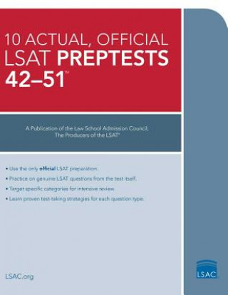 Carte The 10 Actual, Official LSAT Preptests 42-51: Preptests 42-51 Law School Council