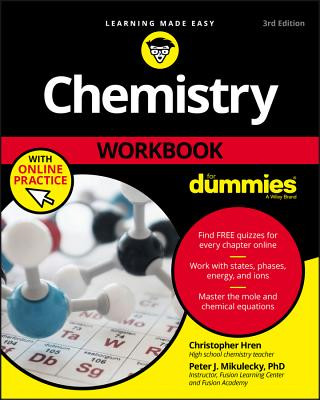 Könyv Chemistry Workbook For Dummies with Online Practic e, Third Edition Chris Hren