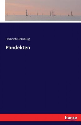 Kniha Pandekten Heinrich Dernburg