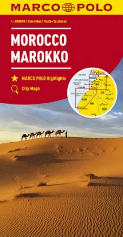 Tiskovina Morocco Marco Polo Map 