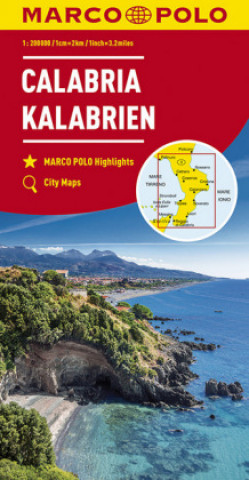 Materiale tipărite MARCO POLO Karte Kalabrien 1:200 000. Calabria. Calabre 