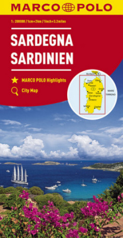 Tiskovina Sardinia Marco Polo Map 