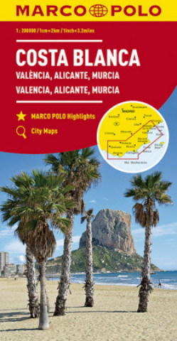 Tlačovina Costa Blanca Marco Polo Map 