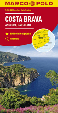 Materiale tipărite MARCO POLO Regionalkarte Spanien: Costa Brava, Andorra, Perpignan, Barcelona 