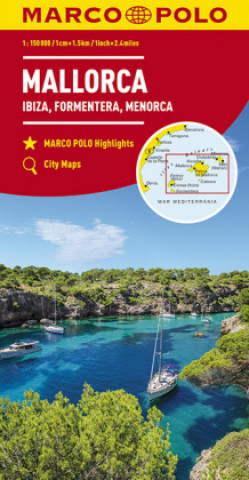 Tiskanica MARCO POLO Karte Mallorca, Ibiza, Formentera, Menorca 1:150 000 